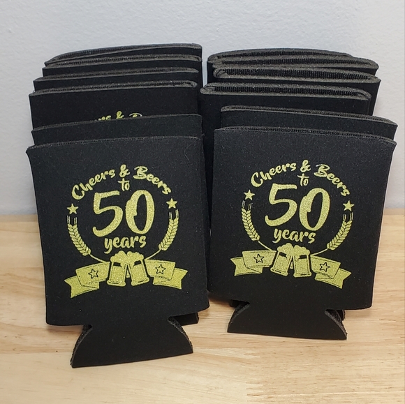 50th Birthday Can Coolers - Picture 2 of 4